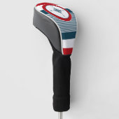 Nautisch ontwerp golfheadcover (Schuin)