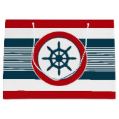 Nautisch ontwerp groot cadeauzakje (Voorkant)
