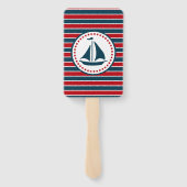 Nautisch ontwerp handwaaier (Achterkant)