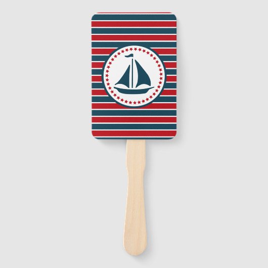 Nautisch ontwerp handwaaier (Voorkant)