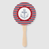 Nautisch ontwerp handwaaier (Achterkant)