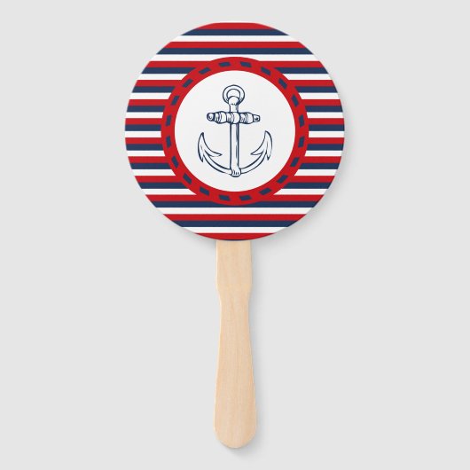 Nautisch ontwerp handwaaier (Voorkant)