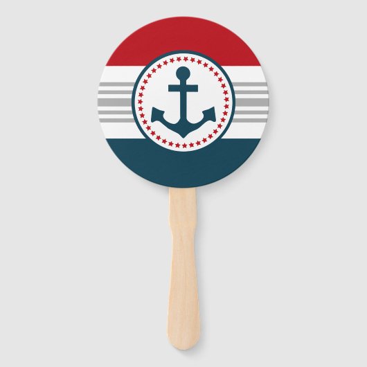 Nautisch ontwerp handwaaier (Voorkant)