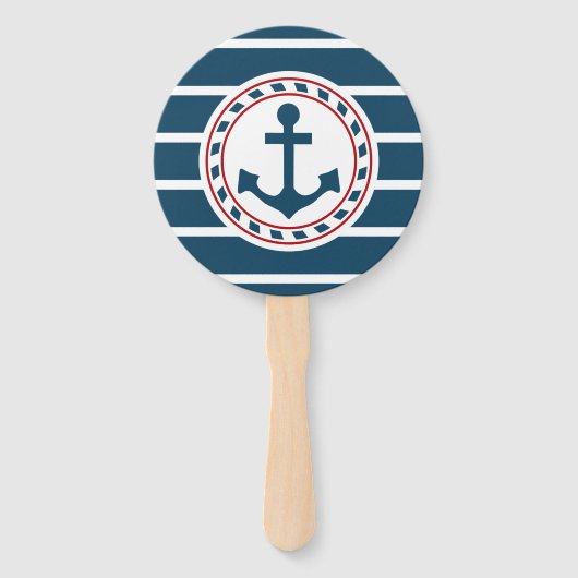 Nautisch ontwerp handwaaier (Voorkant)
