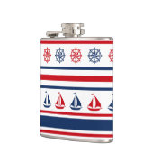 Nautisch ontwerp heupfles (Links)