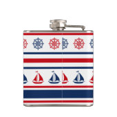 Nautisch ontwerp heupfles (Achterkant)