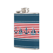 Nautisch ontwerp heupfles (Links)