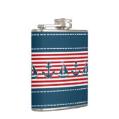 Nautisch ontwerp heupfles (Rechts)