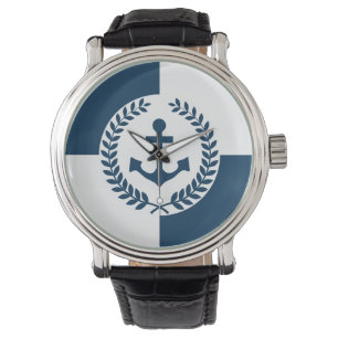 Nautisch ontwerp horloge