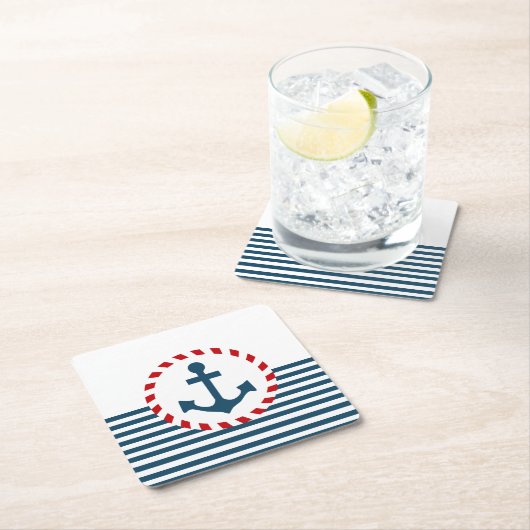Nautisch ontwerp kartonnen onderzetters (Insitu)