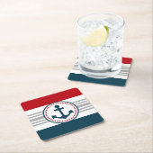 Nautisch ontwerp kartonnen onderzetters (Insitu)