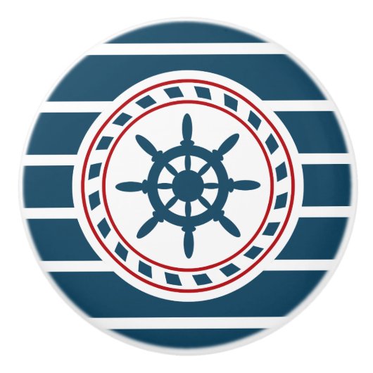 Nautisch ontwerp keramische knop (Voorkant)