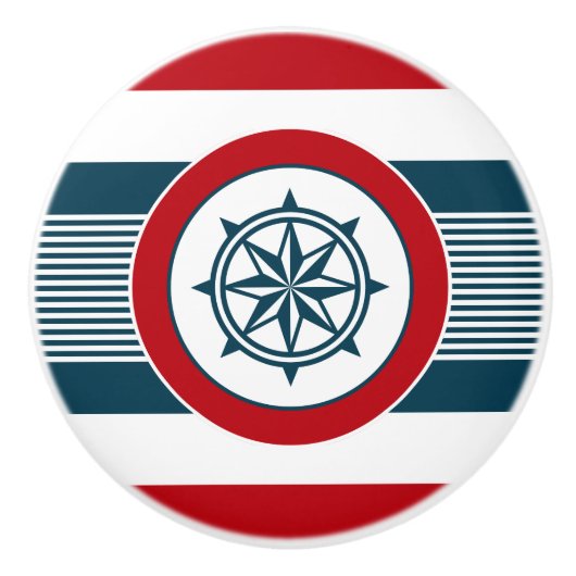 Nautisch ontwerp keramische knop (Voorkant)