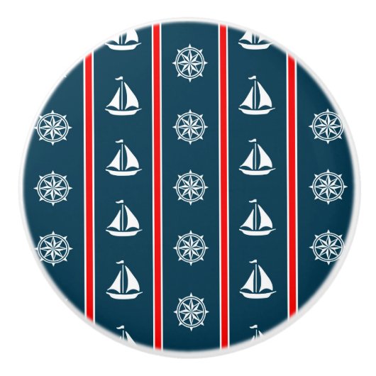 Nautisch ontwerp keramische knop (Voorkant)