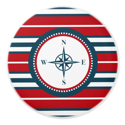 Nautisch ontwerp keramische knop (Voorkant)