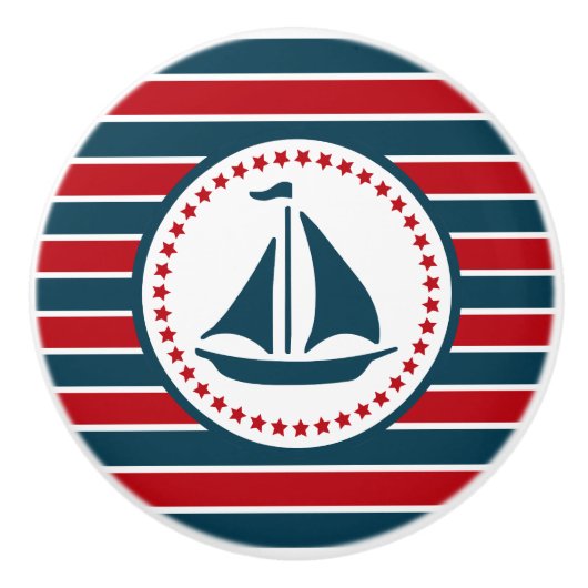 Nautisch ontwerp keramische knop (Voorkant)