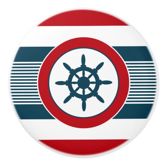 Nautisch ontwerp keramische knop (Voorkant)