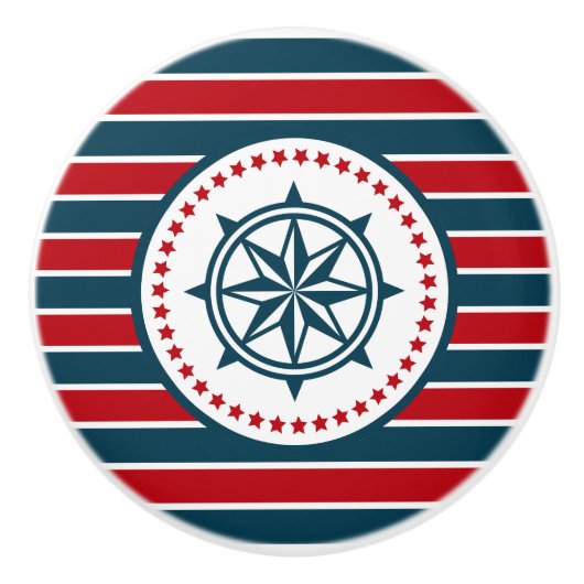 Nautisch ontwerp keramische knop (Voorkant)