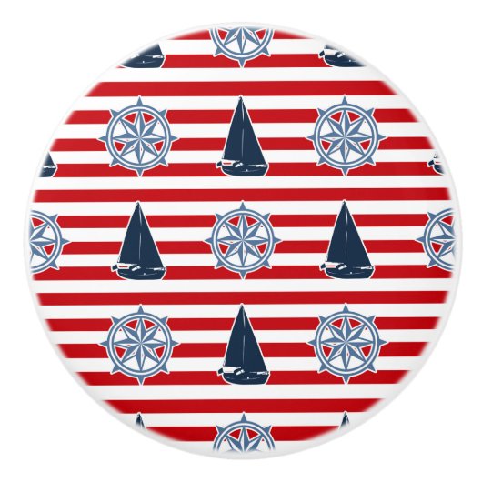 Nautisch ontwerp keramische knop (Voorkant)