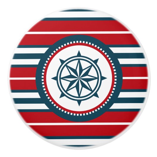 Nautisch ontwerp keramische knop (Voorkant)