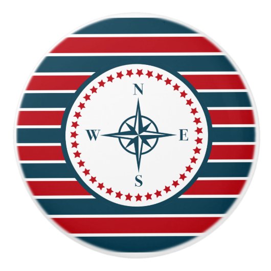 Nautisch ontwerp keramische knop (Voorkant)