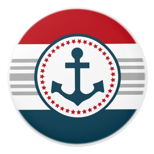 Nautisch ontwerp keramische knop (Voorkant)