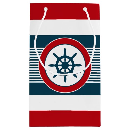 Nautisch ontwerp klein cadeauzakje (Achterkant)