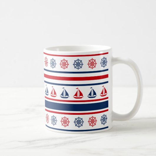 Nautisch ontwerp koffiemok (Rechts)