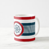 Nautisch ontwerp koffiemok (Voorkant rechts)