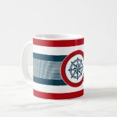 Nautisch ontwerp koffiemok (Voorkant links)