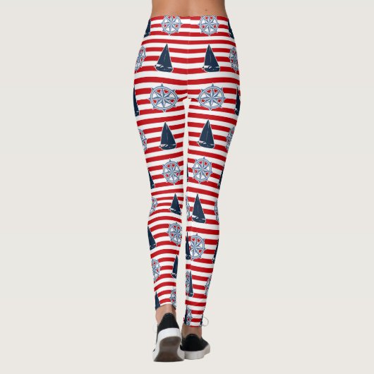 Nautisch ontwerp leggings (Achterkant)