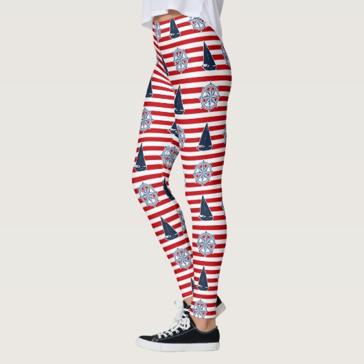 Nautisch ontwerp leggings (Links)