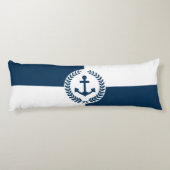Nautisch ontwerp lichaamskussen (Achterkant)