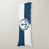 Nautisch ontwerp lichaamskussen (Voorkant Verticaal)