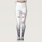 NAUTISCH ONTWERP MET ANCOR-INVITATIE LEGGINGS (Voorkant)