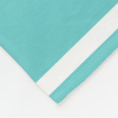 Nautisch ontwerp met witte krab op Blauwgroen blau Fleece Deken (Hoek)