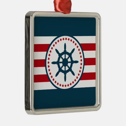 Nautisch ontwerp metalen ornament (Rechts)