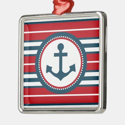 Nautisch ontwerp metalen ornament (Links)