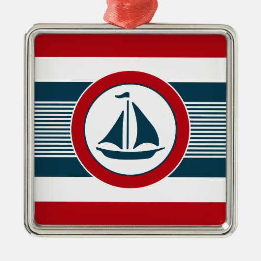 Nautisch ontwerp metalen ornament (Voorkant)