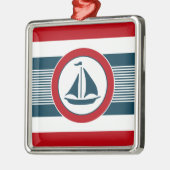Nautisch ontwerp metalen ornament (Links)