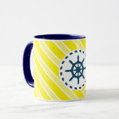 Nautisch ontwerp mok (Voorkant links)