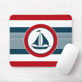 Nautisch ontwerp muismat (Met muis)