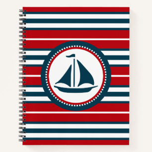 Nautisch ontwerp notitieboek