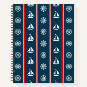 Nautisch ontwerp notitieboek