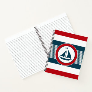 Nautisch ontwerp notitieboek