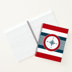 Nautisch ontwerp notitieboek
