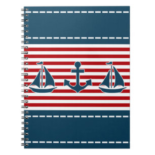 Nautisch ontwerp notitieboek