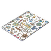 Nautisch ontwerp op witte achtergrond notitieboek (Linkerzijde)