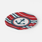 Nautisch ontwerp papieren bordje (Gekanteld)