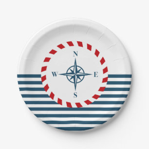 Nautisch ontwerp papieren bordje